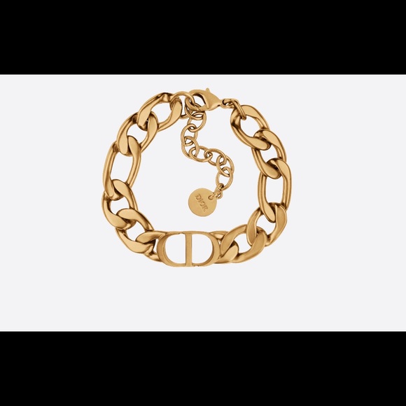 GORGEOUS NEW DIOR GOLD LINK CD BRACELET - Picture 4 of 7